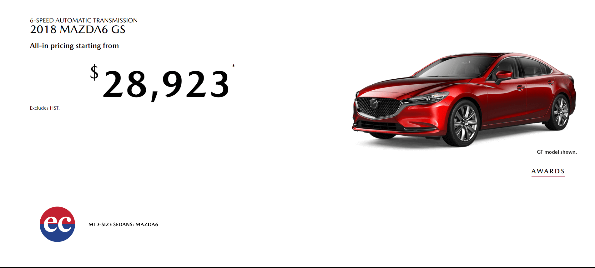 Angevaare Mazda Monthly Promotion for May 2019 on a Mazda6