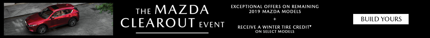 Angevaare Mazda Clearout Event Banner
